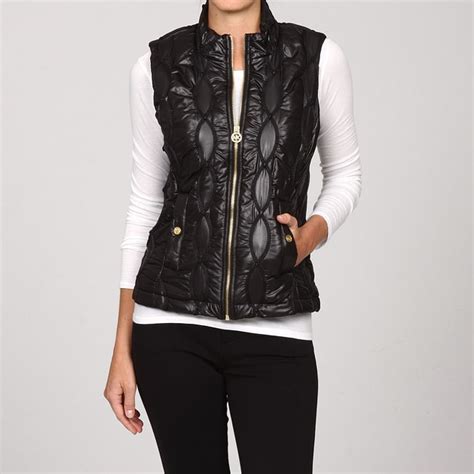 michael kors vests macy& 39|Michael Kors black puffer vest.